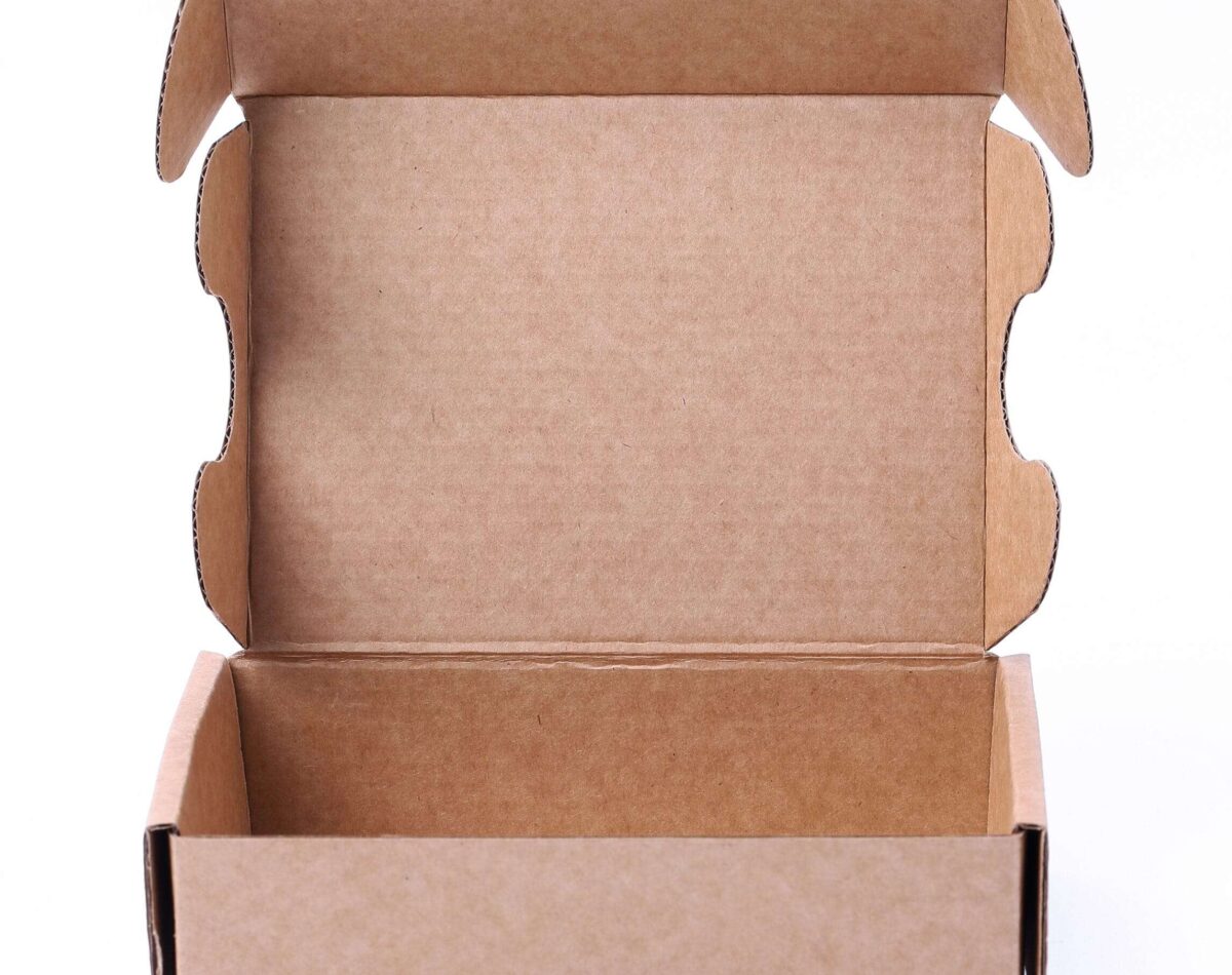 Carton box on a white background